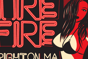 Backyard Tire Fire Red Light Poster