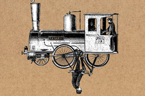 Steepwater Band “Biketrain” Poster