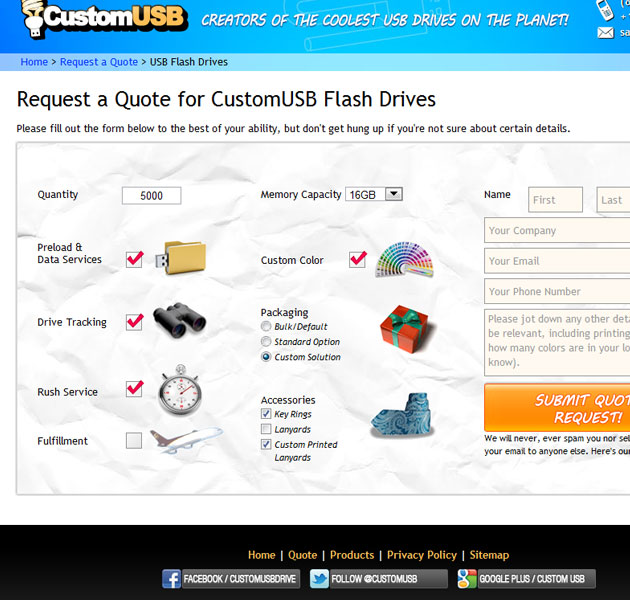 CustomUSB Website Overhaul