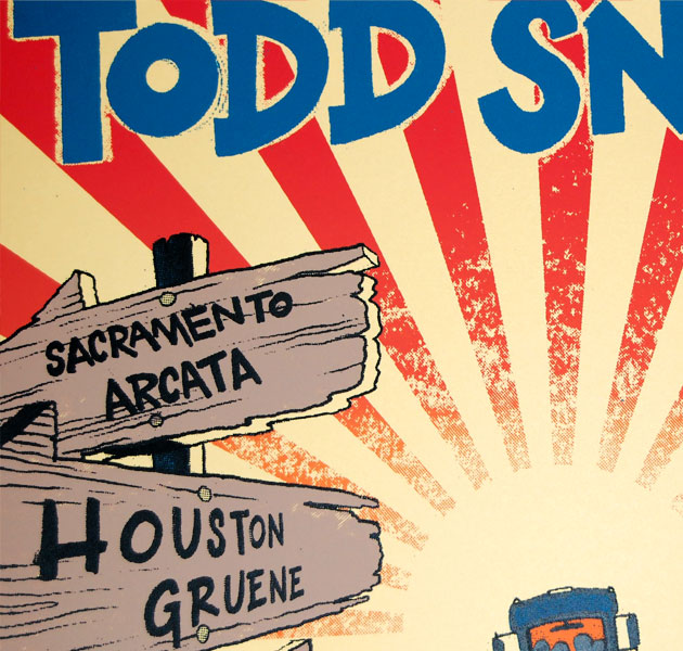 Todd Snider Spring Fables Tour 2012 poster