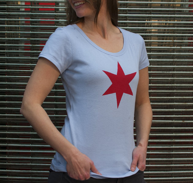 chicago-star-tee-shirt-ladies-cut